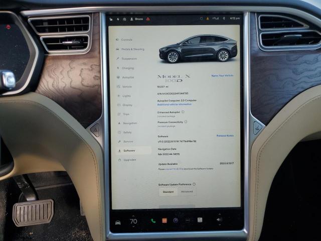 Photo 9 from auction – 2017 TESLA MODEL X with VIN 5YJXCDE22HF044795