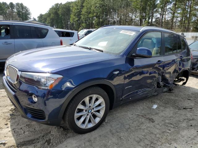 BMW X3 XDRIVE2 2016 with VIN 5UXWX9C50G0D67722 - Photo from auction