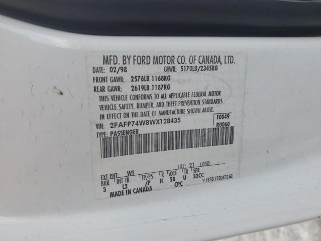 Photo 13 from auction – 1998 FORD CROWN VICT with VIN 2FAFP74W8WX128435