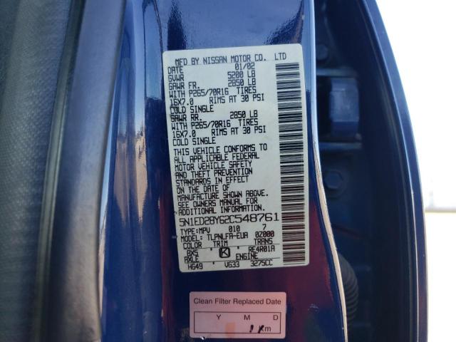 Photo 13 from auction – 2002 NISSAN XTERRA XE with VIN 5N1ED28Y62C548761