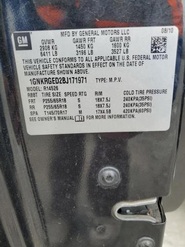 Photo 14 from auction – 2011 CHEVROLET TRAVERSE L with VIN 1GNKRGED2BJ171971