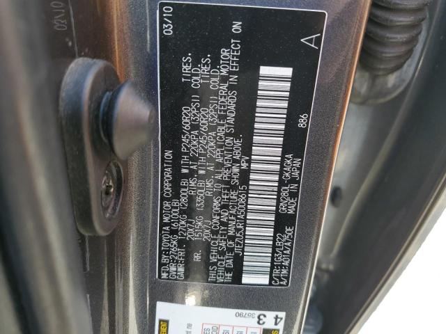 Photo 14 from auction – 2010 TOYOTA 4RUNNER SR with VIN JTEZU5JR1A5008615