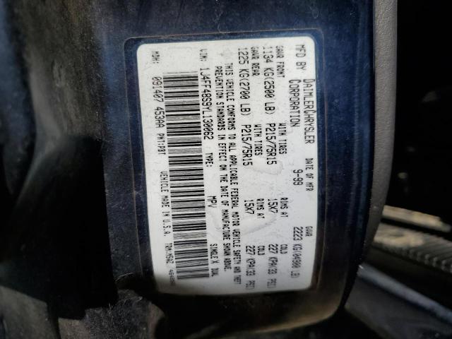 Photo 12 from auction – 2000 JEEP CHEROKEE S with VIN 1J4FF48S9YL130062