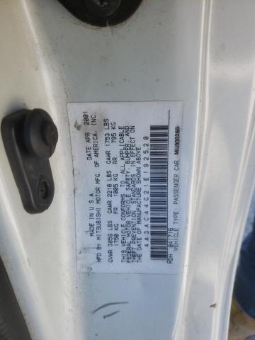 Photo 12 from auction – 2001 MITSUBISHI ECLIPSE GS with VIN 4A3AC44G21E192520