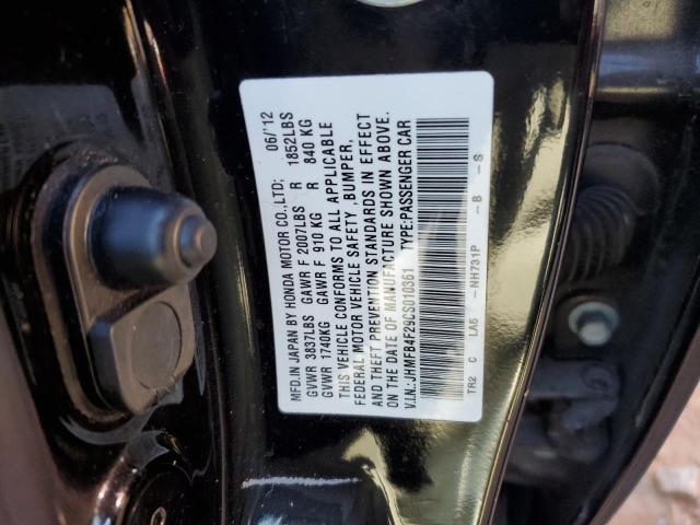 Photo 12 from auction – 2012 HONDA CIVIC HYBR with VIN JHMFB4F29CS010361