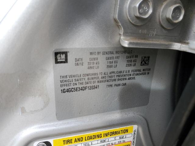 Photo 12 from auction – 2013 BUICK LACROSSE with VIN 1G4GC5E34DF120341