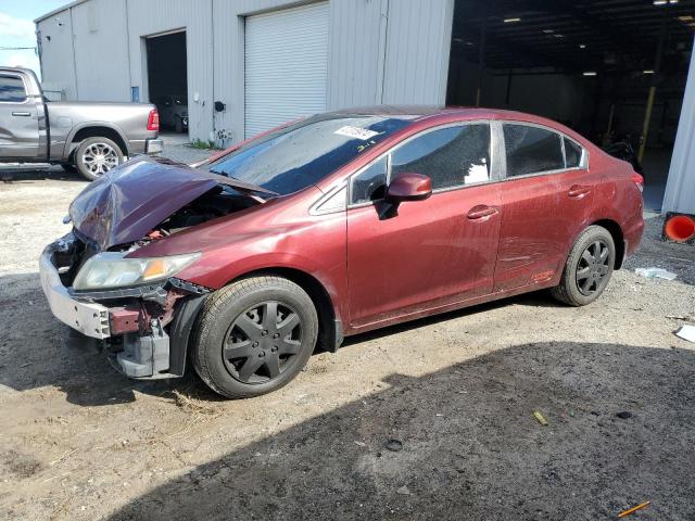 HONDA CIVIC LX 2013 with VIN 19XFB2F50DE100390 - Photo from auction
