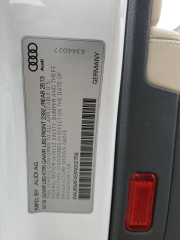 Photo 12 from auction – 2019 AUDI A4 PREMIUM with VIN WAUENAF45KN002756