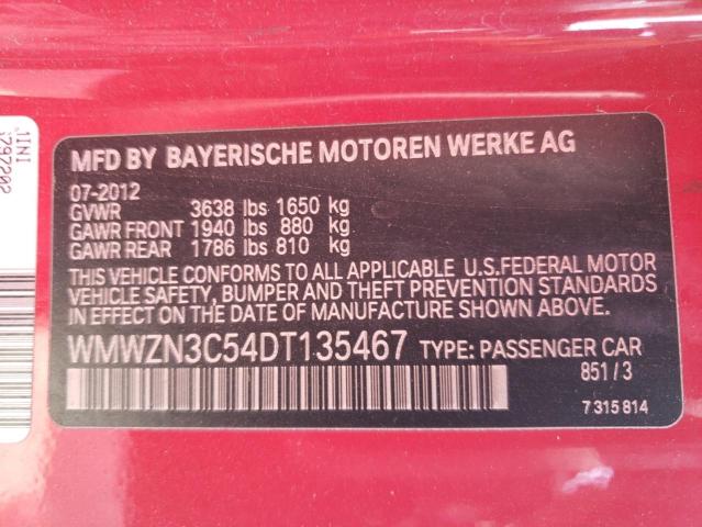 Photo 12 from auction – 2013 MINI COOPER with VIN WMWZN3C54DT135467