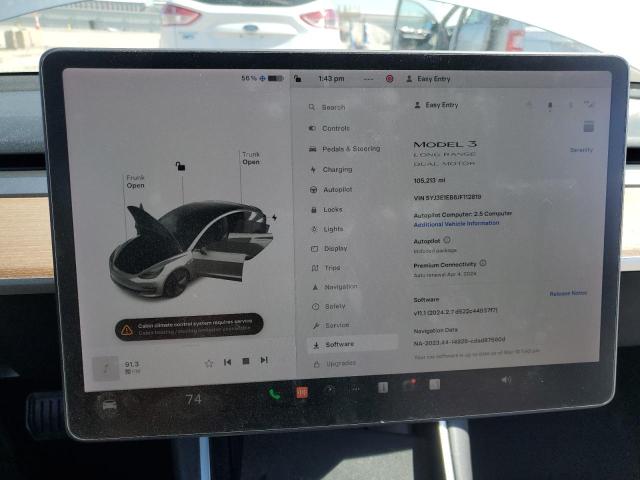 Photo 9 from auction – 2018 TESLA MODEL 3 with VIN 5YJ3E1EB6JF112819