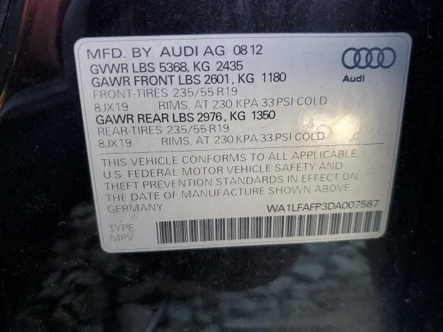 Photo 13 from auction – 2013 AUDI Q5 PREMIUM with VIN WA1LFAFP3DA007587