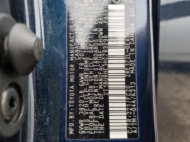 Photo 12 from auction – 2017 TOYOTA COROLLA L with VIN 2T1BURHE3HC783298