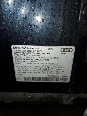 Photo 14 from auction – 2018 AUDI Q5 PREMIUM with VIN WA1BNAFYXJ2059280