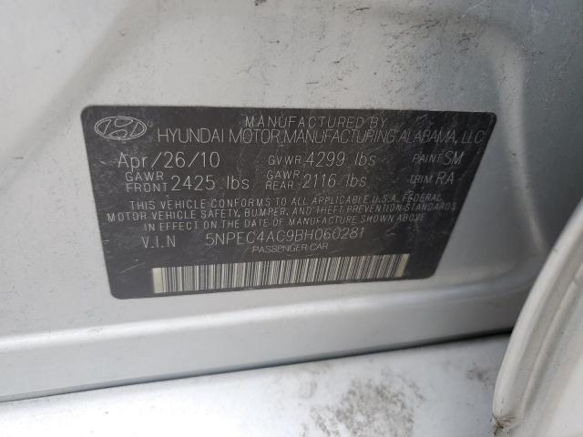 Photo 12 from auction – 2011 HYUNDAI SONATA SE with VIN 5NPEC4AC9BH060281