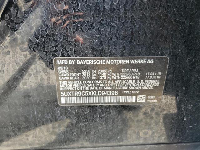 Photo 14 from auction – 2019 BMW X3 XDRIVE3 with VIN 5UXTR9C5XKLD94396