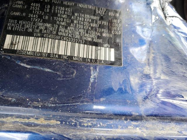 Снимка 13 от търг – 2016 SUBARU OUTBACK 2. с VIN 4S4BSBFC4G3322757