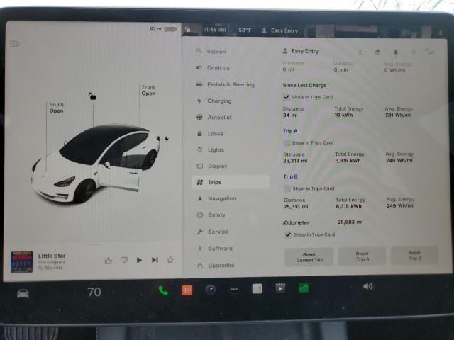 Photo 9 from auction – 2022 TESLA MODEL 3 with VIN 5YJ3E1EBXNF271526