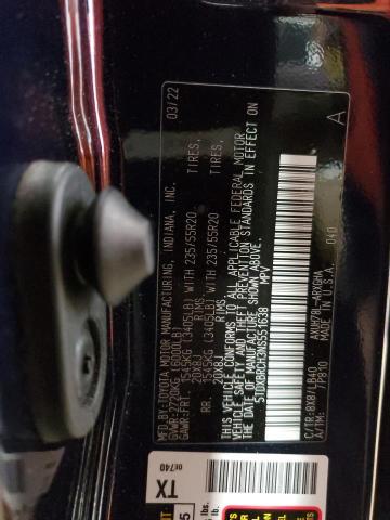 Photo 14 from auction – 2022 TOYOTA HIGHLANDER with VIN 5TDXBRCH3NS551638