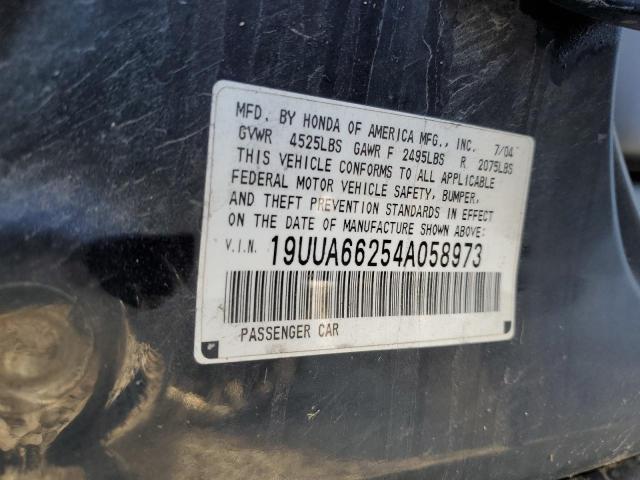 Photo 12 from auction – 2004 ACURA TL with VIN 19UUA66254A058973