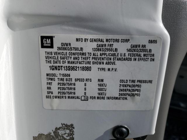 Photo 14 from auction – 2006 CHEVROLET TRAILBLAZE with VIN 1GNDT13S962118080