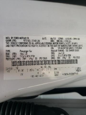 Photo 13 from auction – 2014 FORD FOCUS SE with VIN 1FADP3K26EL135265