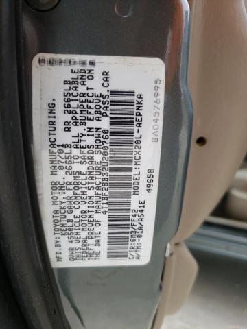 Photo 12 from auction – 2002 TOYOTA AVALON XL with VIN 4T1BF28B32U200760