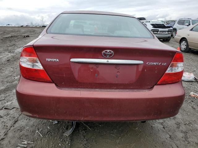 Photo 6 from auction – 2002 TOYOTA CAMRY LE with VIN 4T1BE32K62U109838