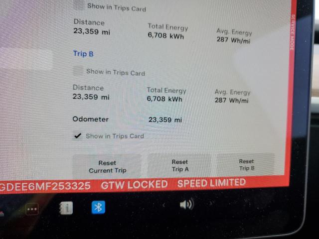 Photo 9 from auction – 2021 TESLA MODEL Y with VIN 5YJYGDEE6MF253325