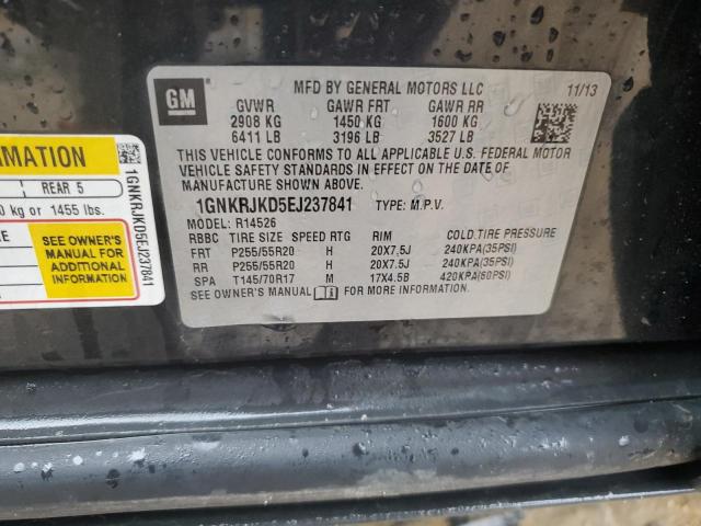 Photo 14 from auction – 2014 CHEVROLET TRAVERSE L with VIN 1GNKRJKD5EJ237841