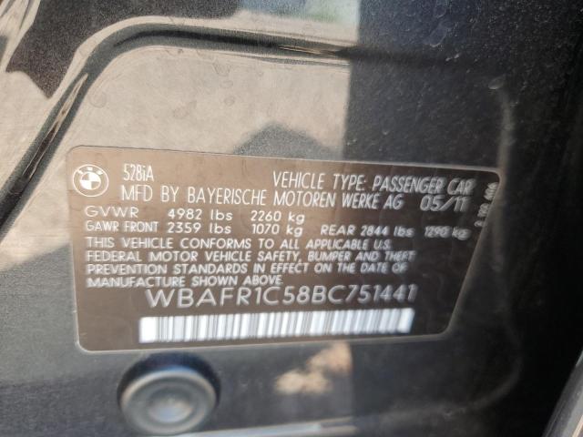 Photo 12 from auction – 2011 BMW 528 I with VIN WBAFR1C58BC751441