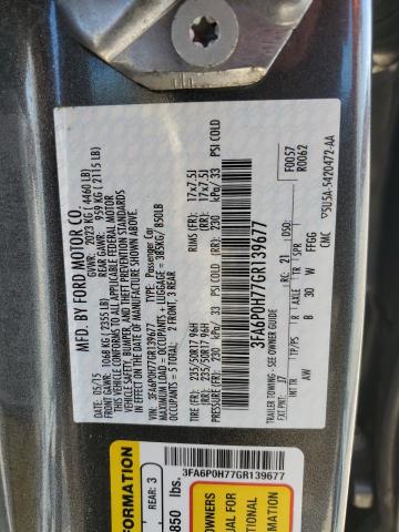 Photo 12 from auction – 2016 FORD FUSION SE with VIN 3FA6P0H77GR139677