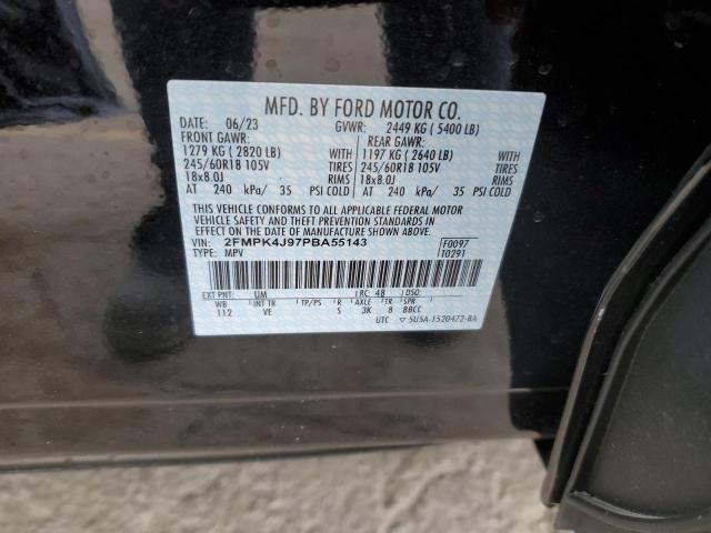 Photo 12 from auction – 2023 FORD EDGE SEL with VIN 2FMPK4J97PBA55143
