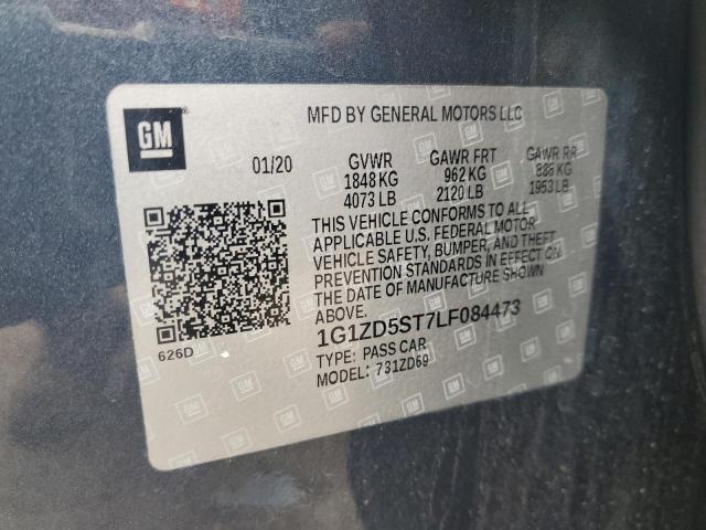 Photo 12 from auction – 2020 CHEVROLET MALIBU LT with VIN 1G1ZD5ST7LF084473