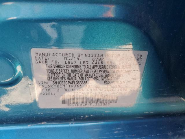 Photo 12 from auction – 2015 NISSAN VERSA NOTE with VIN 3N1CE2CP4FL363385