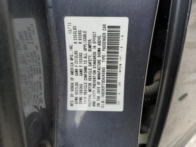 Photo 12 from auction – 2014 HONDA ACCORD EX with VIN 1HGCR2F73EA045665