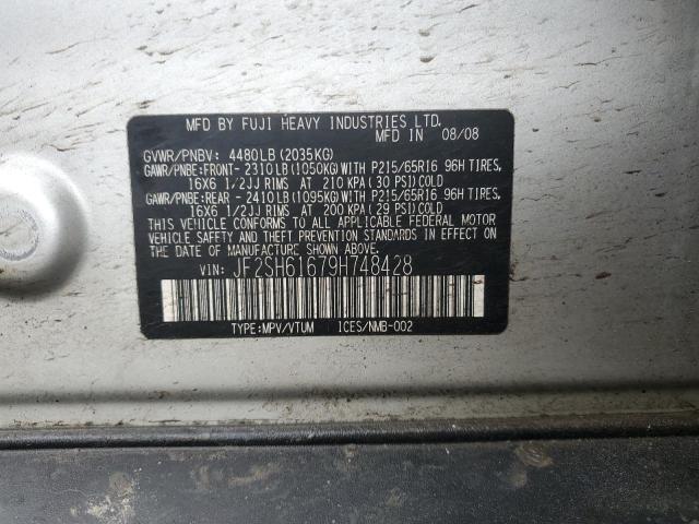 Photo 13 from auction – 2009 SUBARU FORESTER 2 with VIN JF2SH61679H748428