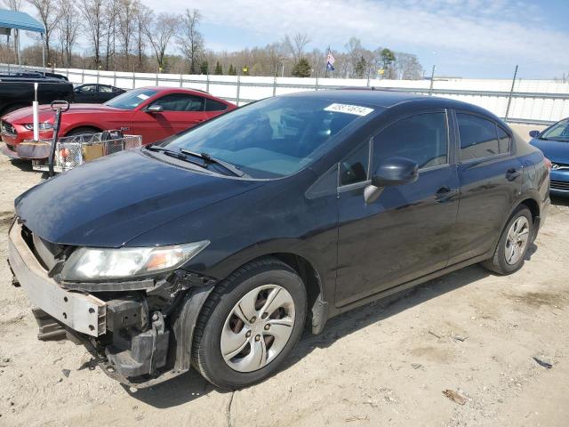 HONDA CIVIC LX 2013 with VIN 2HGFB2F54DH595246 - Photo from auction