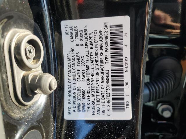 Photo 12 from auction – 2018 HONDA CIVIC LX with VIN 2HGFC2F50JH504563