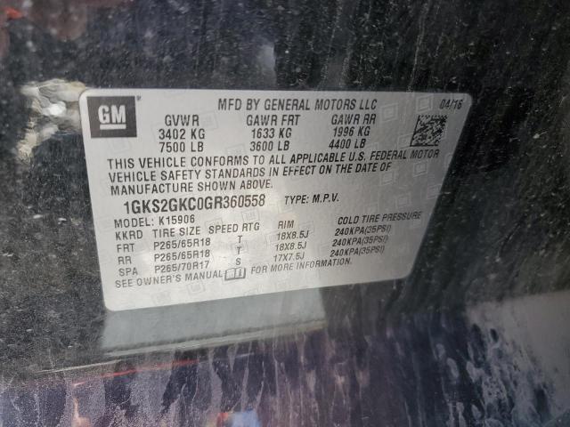 Photo 13 from auction – 2016 GMC YUKON XL K with VIN 1GKS2GKC0GR360558