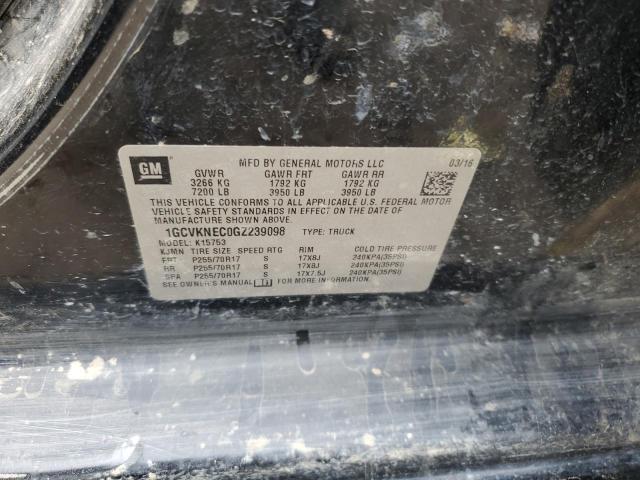 Photo 12 from auction – 2016 CHEVROLET SILVERADO with VIN 1GCVKNEC0GZ239098