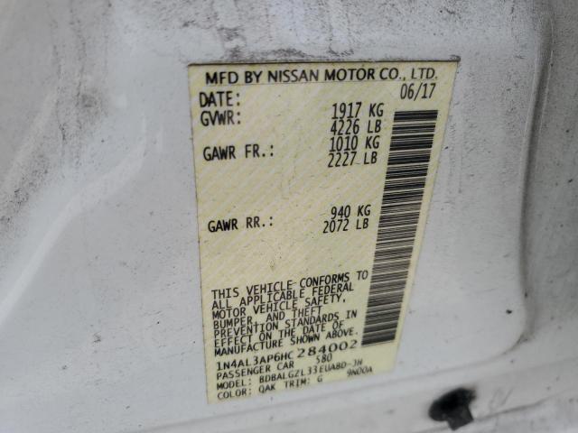 Photo 12 from auction – 2017 NISSAN ALTIMA 2.5 with VIN 1N4AL3AP6HC284002