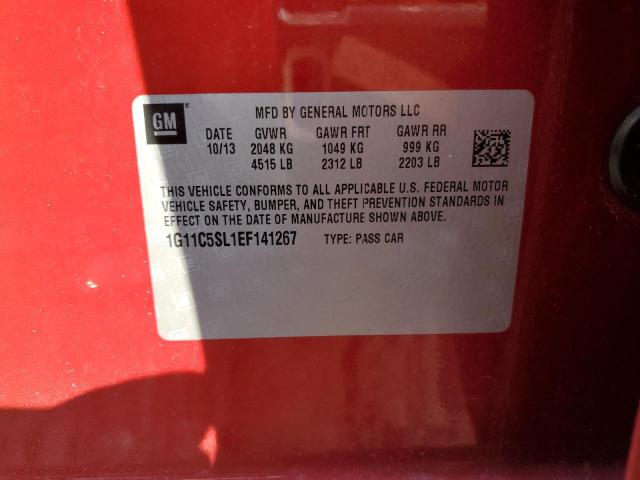 Photo 13 from auction – 2014 CHEVROLET MALIBU with VIN 1G11C5SL1EF141267