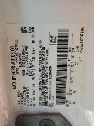 Photo 14 from auction – 2015 FORD TRANSIT CO with VIN NM0LS7E76F1226436