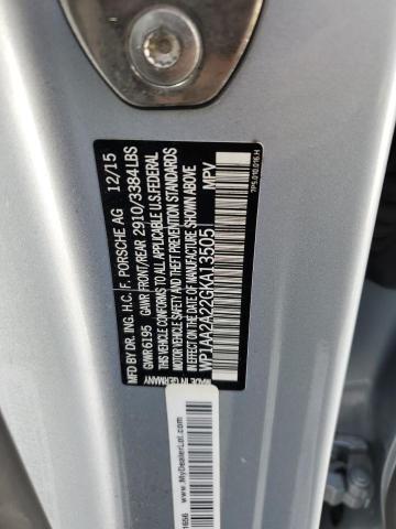Photo 13 from auction – 2016 PORSCHE CAYENNE with VIN WP1AA2A22GKA13505