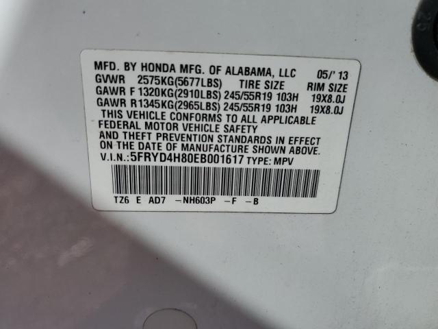 Photo 14 from auction – 2014 ACURA MDX ADVANC with VIN 5FRYD4H80EB001617