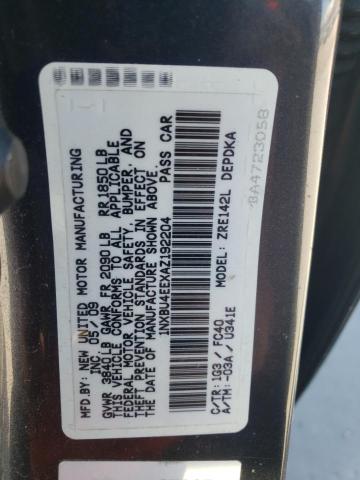 Photo 12 from auction – 2010 TOYOTA COROLLA BA with VIN 1NXBU4EEXAZ192204