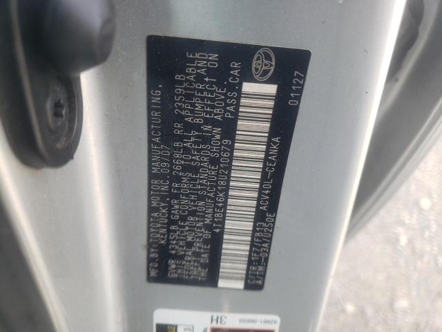 Photo 12 from auction – 2008 TOYOTA CAMRY CE with VIN 4T1BE46K18U210679