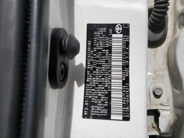 Photo 12 from auction – 2020 TOYOTA COROLLA L with VIN 5YFDPRAE1LP020554