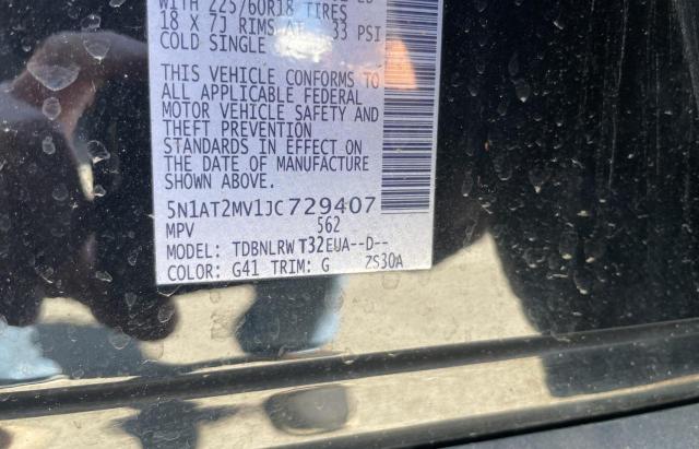 Photo 10 from auction – 2018 NISSAN ROGUE S with VIN 5N1AT2MV1JC729407