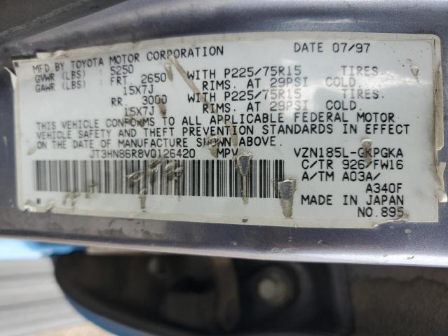 Photo 12 from auction – 1997 TOYOTA 4RUNNER SR with VIN JT3HN86R8V0126420